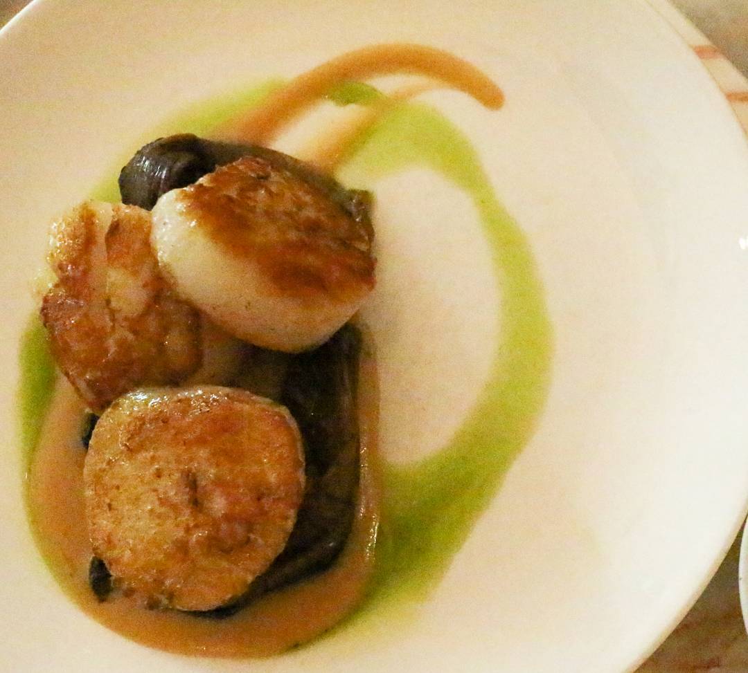 Ottolenghi's NOPI Soho London Pan Seared Scallops