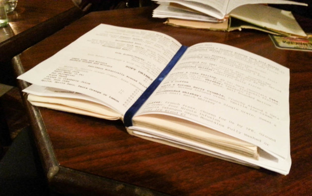 Book Menu L. Mulligans Dublin Ireland