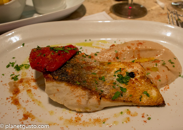 Barrafina Soho London Sea Bass Jerusalem Artichoke Puree