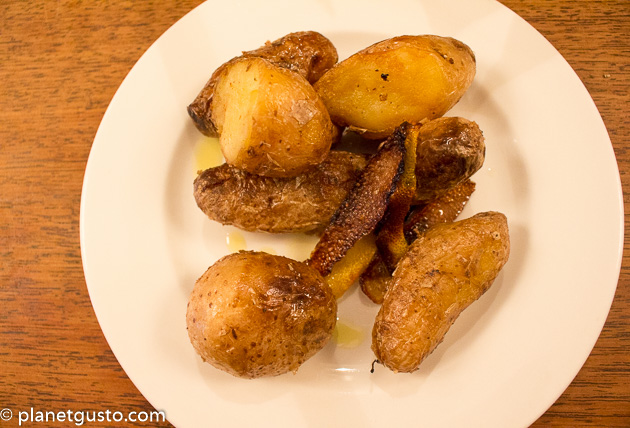 Ducksoup Soho London Roasted Potatoes with Lemon Peel