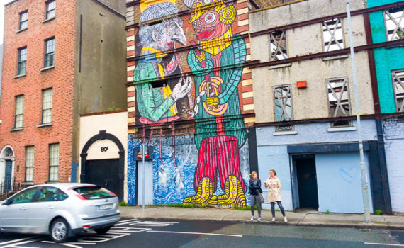 Vadis & Tilf Mural from 2013 MURO Street Art Event Smithfield - Dublin, Ireland