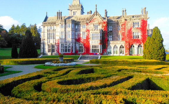 Facade and Grounds of Adare Manor - Limerick, Ireland