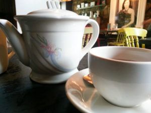 Closeup of tea pot Kai Cafe & Restaurant Galway Ireland