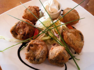 Fried Mushrooms, Jacob's Ladder - Cobh Harbor - Cobh, Ireland