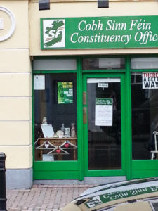 Cobh Sin Fein Office Front Ireland