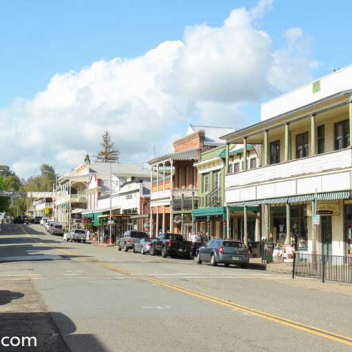 Sutter Creek Old Route 49 main drag Amador wine country