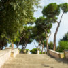 Stairs to park of Domus Aurea Nero's Golden House , Interior, Rome Italy