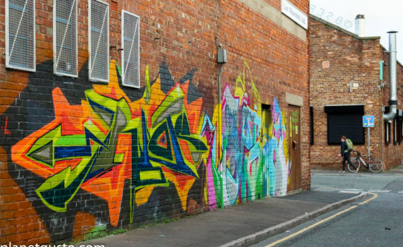 street art paste up baltic triangle liverpool cultural quarter UK