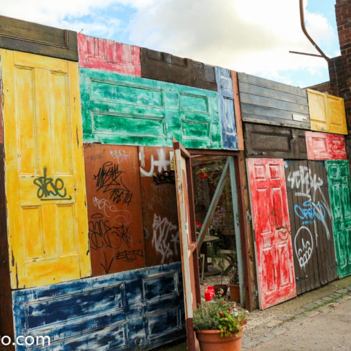entrance to the botanical garden gin bar baltic triangle liverpool UK