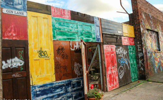 entrance to the botanical garden gin bar baltic triangle liverpool UK