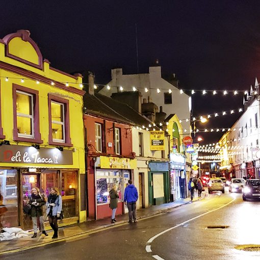 Westend Galway Street Night Ireland Upper Dominick