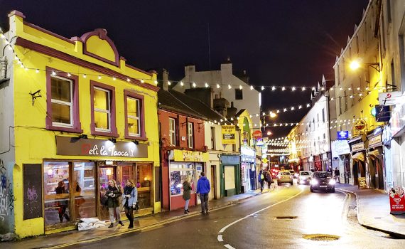 Westend Galway Street Night Ireland Upper Dominick